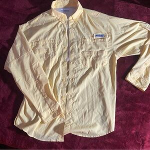 Columbia Men's Light Yellow Shirt Jacket